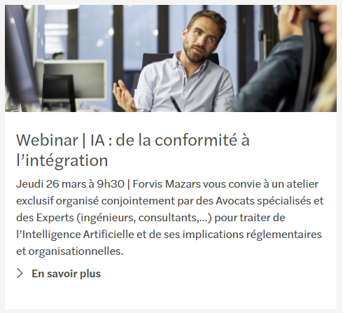 Intelligence Artificielle : de la conformité à l’intégration