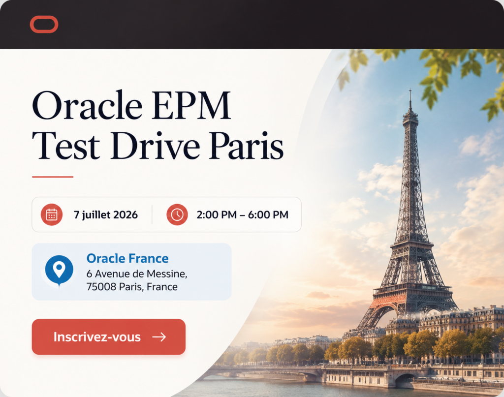 Oracle EPM Test Drive Paris