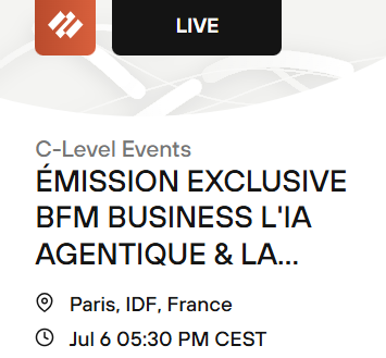 Émission exclusive BFM Business : L&rsquo;IA AGENTIQUE et LA SÉCURITÉ DE DEMAIN